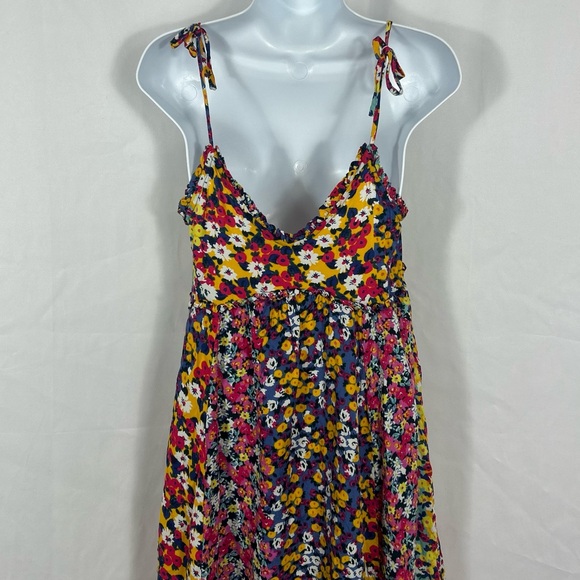 Patrons of Peace Multicolor Floral empire waist spaghetti strap minidress XS - Picture 10 of 10